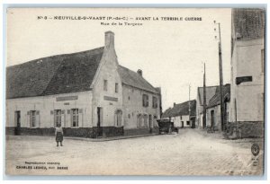 c1910 Targette Street Before The Terrible War Neuville-ST-Vaast France Postcard