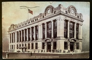 Vintage Postcard 1907-1915 The (Baltimore) Sun Office, Washington, D.C.