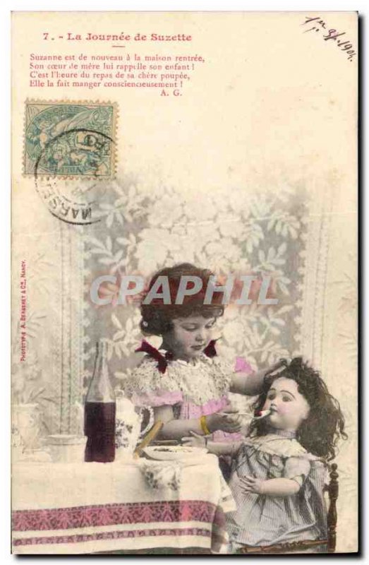 Old Postcard Fancy Doll Children's day Suzette
