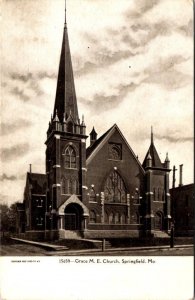 Springfield, MO Missouri  GRACE ME CHURCH~Methodist Episcopal  ca1900's Postcard