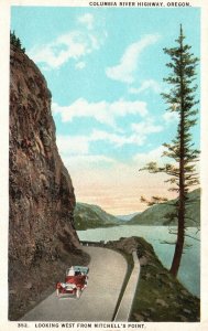 Vintage Postcard 1920's Mitchell's Point Columbia River Highway Oregon OR