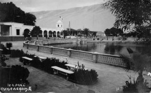 RPPC HUACACHIDA LIMA PERU REAL PHOTO POSTCARD (c. 1920s)