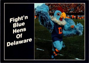 2~4X6 Postcards  DE, UNIVERSITY OF DELAWARE Football Stadium & Blue Hen Mascot