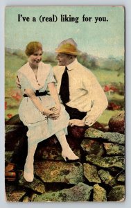 I've a Real Liking For You  Romance      Postcard