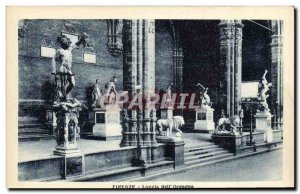 Old Postcard Firenze Loggia Dell Orgagna