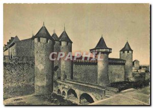 Postcard Modern Cite in Carcassonne Chateau Comtal