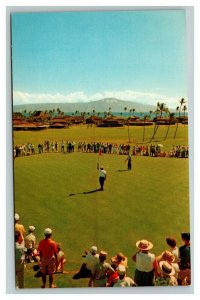 Vintage 1970's Advertising Postcard 9th Green Royal Lahaina Kaanapali Beach Maui