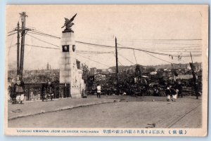 Japan Postcard Looking Kwannai From OE Bridge Yokohama c1930's Unposted