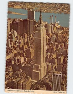 Postcard Aerial View of Empire State Building, New York City, New York