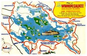 New Hampshire Lake Winnipesaukee  Map