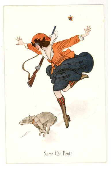 MAREE-BEAUTIFUL WOMAN-RIFLE-DOG-DAVIS-LONDON-M23325