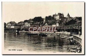 Old Postcard Nyon Quai