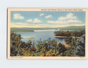 Postcard Beautiful Lake Winona, Source of Little Rock's Water Supply, Arkansas