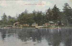 Maine Auburn Lake Grove From Lake