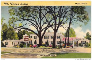 Mount Vernon Lodge , OCALA , Florida , PU-1948