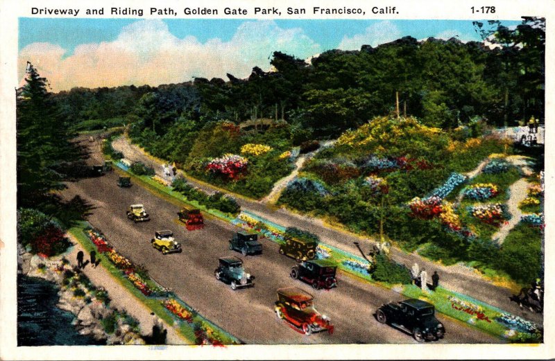 California San Francisco Golden Gate Park Driveway and Riding Path