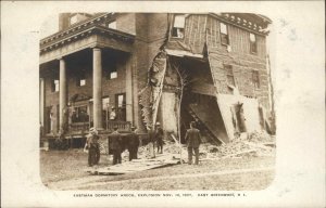 East Greenwich RI Rhode Island Eastman Dorm Wreck Explosion 1907 RPPC