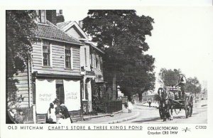 Surrey Postcard - Old Mitcham - Chart's Store & Three Kings Pond - Ref U1871