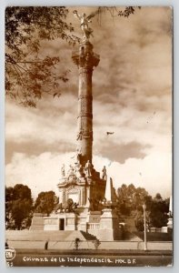 Mexico Columna de la Independencia Real Photo Postcard C35