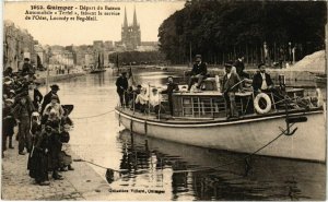 CPA Quimper- Automobile Tertel faisant le service de l'Odet FRANCE (1026810)