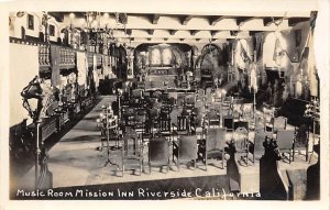 Music Room Mission Inn real photo Riverside California  