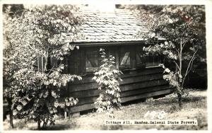 c1940 Real Photo PC; Cottage #11, Hamden-Zaleski State Forest, Posted Zaleski OH