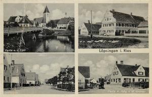 Multiview Postcard Eger Hungary Town View Church Bridge Lopsingen I. Ries