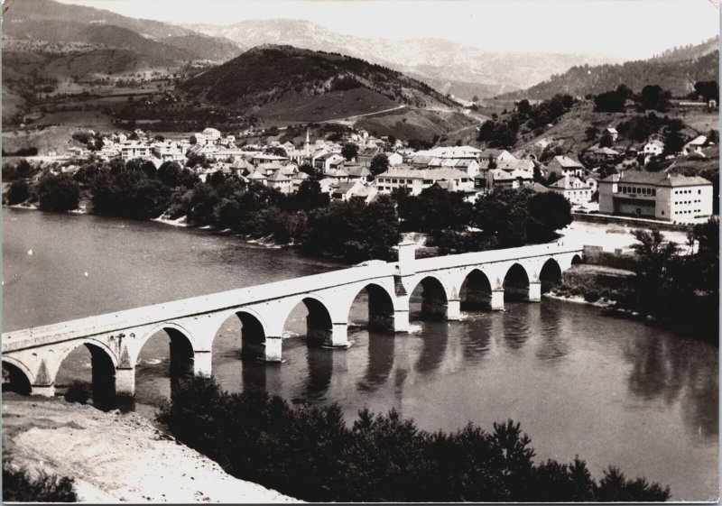 Bosnia and Herzegovina Višegrad Mehmed Paša Sokolovićbrug Vintage RPPC BS.28