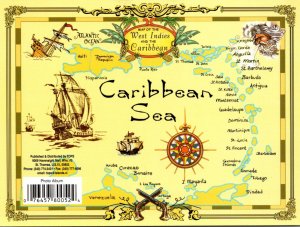 Map Of The West Indies and The Caribbean