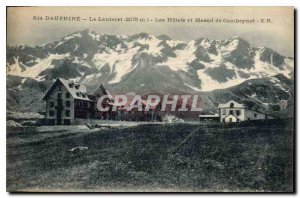 Old Postcard Dauphine Lautaret (2075 m) Hotels and Massif Combeynot