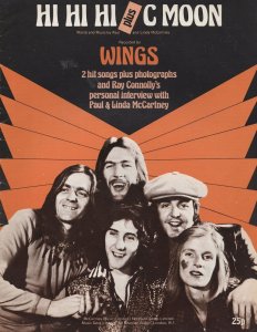 Hi HI Wings C Moon Wings Paul McCartney The Beatles Photo Sheet Music