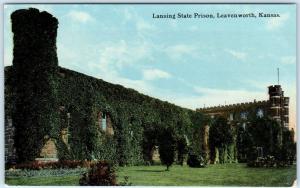 LEAVENWORTH, Kansas  KS    LANSING STATE PRISON  ca 1910s    Postcard