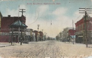 VINTAGE POSTCARD AS-IS CHIPPED CARD SPACE FILLER - SPENCERVILLE OHIO 1910 AS-IS