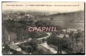 Thury Harcourt Old Postcard Panorama Hom L & # 39Orne a Loop