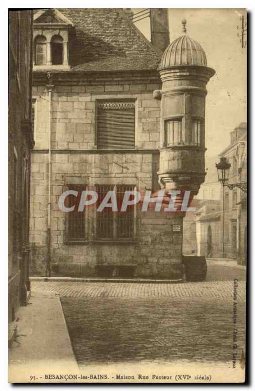 Old Postcard Besancon les Bains House Rue Pasteur