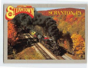 Postcard Steamtown's Canadian Pacific 2317 Scranton Pennsylvania USA