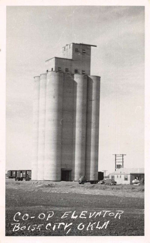 Boise City Oklahoma Co-Ep Elevator Real Photo Vintage Postcard AA29254