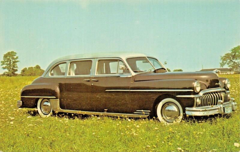 1950 DE SOTA CUSTOM 9 PASSENGER AUTOMOBILE-PURRS LIKE A KITTEN POSTCARD 