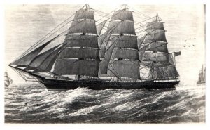New Emigrant Ship Hesperides Schooner South Australian Line Boat Postcard