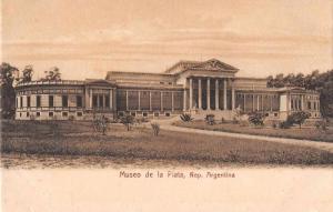 La Plata Argentina Museum Museo de la Plata Postcard J48581