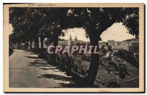 Old Postcard Louvesc Ardeche general view and Boulevard of Elegants