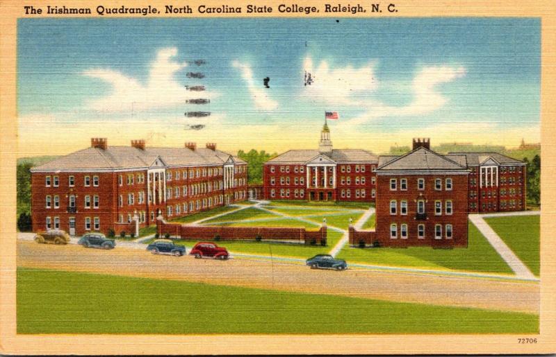 North Carolina Raleigh The Irishman Quadrangle North Carolina State College1948