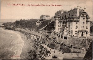 France Granville Le Normandy Hotel et le Plat-Gousset Vintage Postcard C017