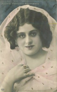 Artist impression Australian Opera Soprano Singer Hedwig Kaufmann Postcard 13270