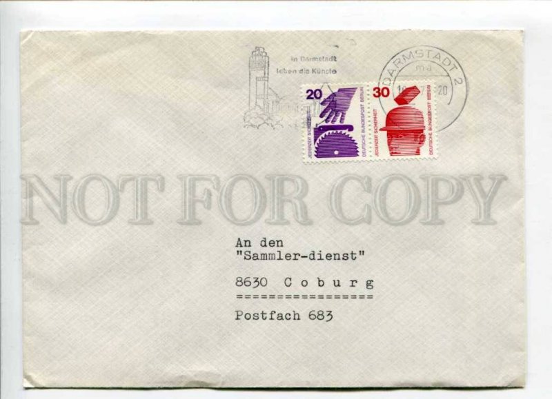 421936 GERMANY BERLIN 1975 year Darmstadt ADVERTISING real posted COVER