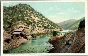 Kittridge Dam and Power Plant Enroute to Yosemite Valley CA Vintage Postcard D65
