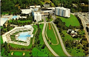 Vtg 1960s The Concord Hotel Aerial View Kiamesha Lake New York NY Postcard