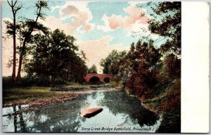 Stony Creek Bridge Battlefield Princeton New Jersey NJ Forest & River Postcard