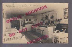 Redwood City CALIFORNIA RPPC 1924 INTERIOR RESTAURANT Stack's Tamale Parlor NICE