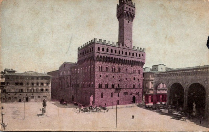 Italy Florence The Piazzo Vecchio 1912